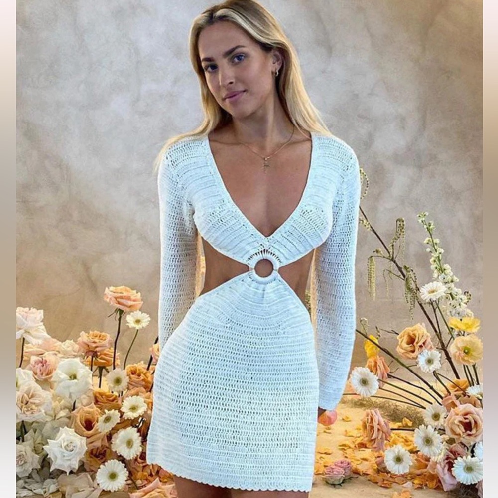 Beginning boutique Cleo Dress in white
